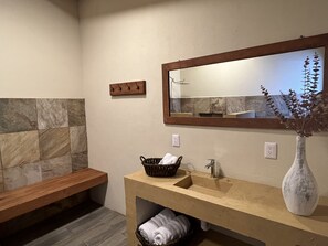 Free toiletries, hair dryer, towels