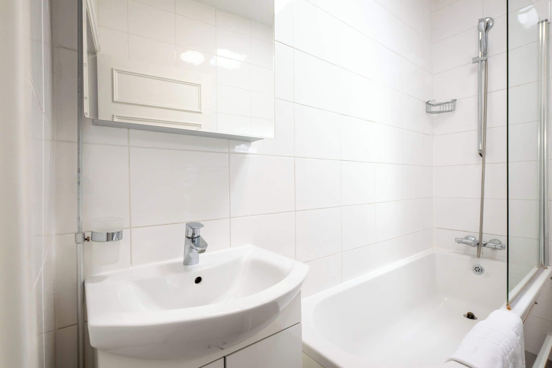 Badewanne, Haartrockner, Shampoo