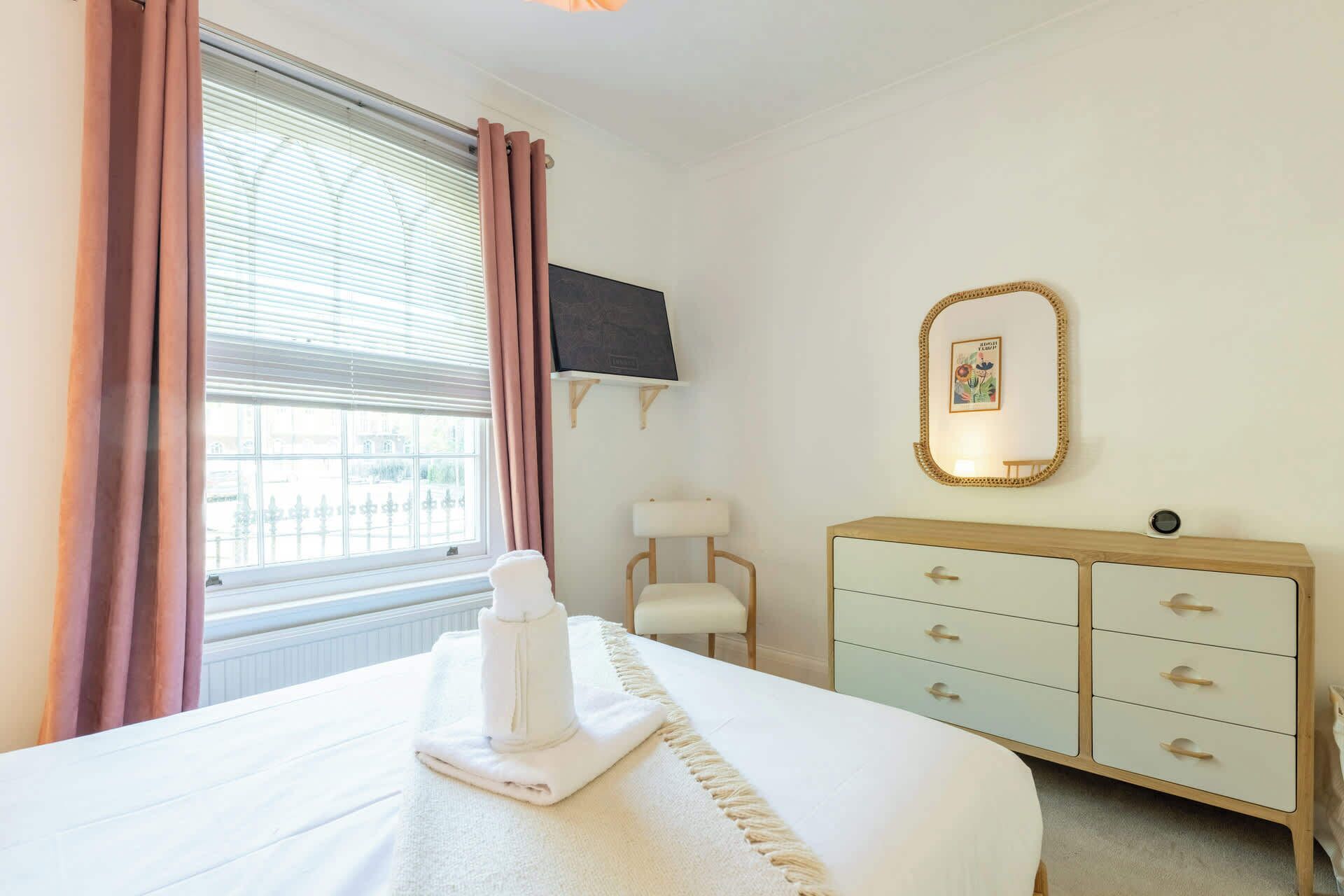 1 bedroom, iron/ironing board, bed sheets