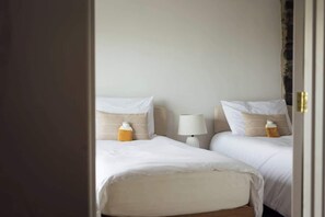 2 bedrooms, desk, travel crib, WiFi