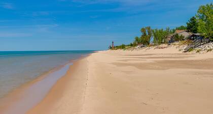Mears Vacation Rental - Walk to Lake Michigan!