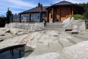 Exterior - One of a kind custom home with exceptional views overlooking Strait of Georgia (Halfmoon Bay)