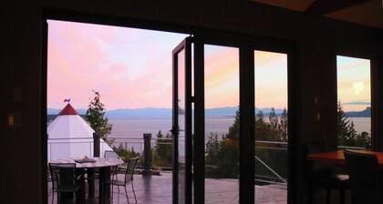 One of a kind custom home with exceptional views overlooking Strait of Georgia