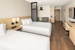 In-room safe, desk, laptop workspace, blackout drapes