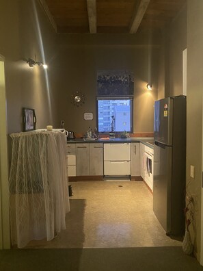 Oven, dining tables