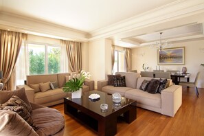 Smart TV, books, music library, stereo - Contemporary luxury villa with eclectic design a few steps away from Varkiza bay (Vari)