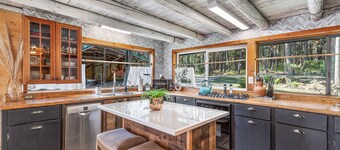 -River Retreat Log Cabin w/ Gym, Game Room, and Sauna-