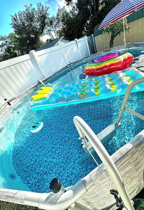 Pool - Modern tiny home with spacious backyard and pool (Tampa)