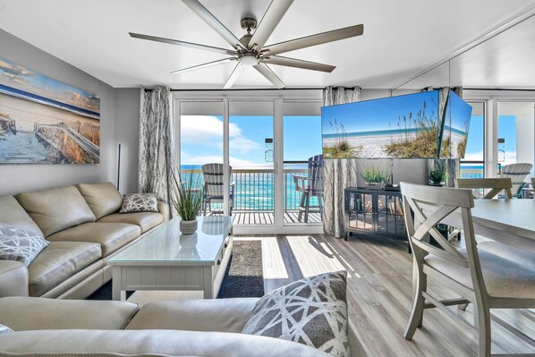 Smart TV, Hulu, books, streaming services - 1004 Oceanfront Pelican Beach Resort Amazing Location Multiple Pools & Hot Tubs (Destin)