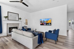 Living area - Hidden Gem in Fort Worth with Hot Tub & Mini Golf (Watauga)