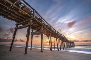 On the beach, beach towels