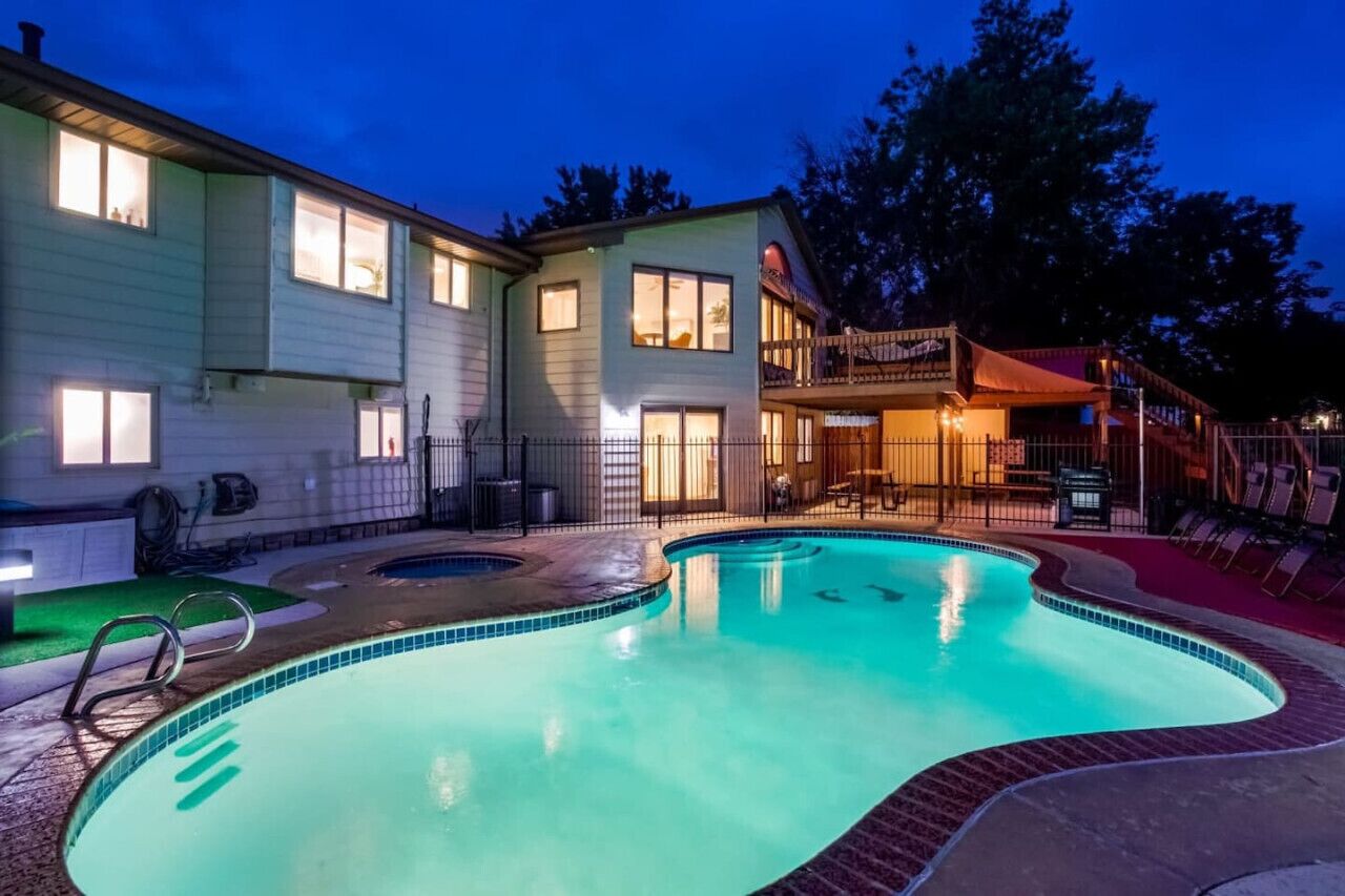 Una piscina climatizada