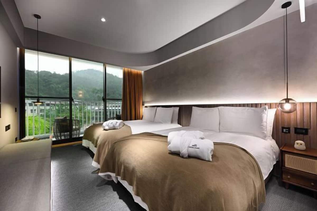 Ropa de cama de alta calidad, edredones de plumas, minibar