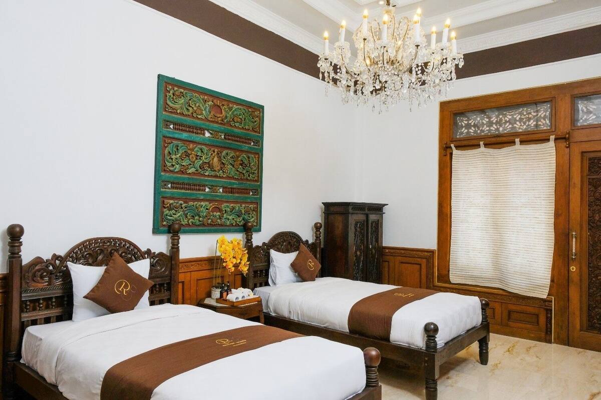 Habitación superior con 2 camas individuales | Ropa de cama de alta calidad y minibar con artículos gratuitos