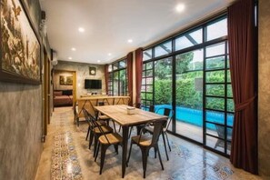 Deluxe Villa, 3 Bedrooms, Private Pool | Living area | Flat-screen TV - Best Way Resort (Pak Chong)