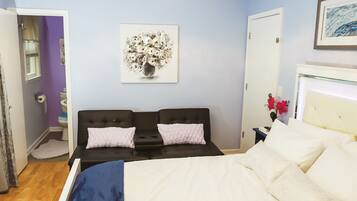 1 chambre, fer et planche Ă repasser, Wi-Fi, draps fournis