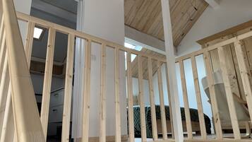 1 chambre, fer et planche Ă repasser, Wi-Fi gratuit, draps fournis