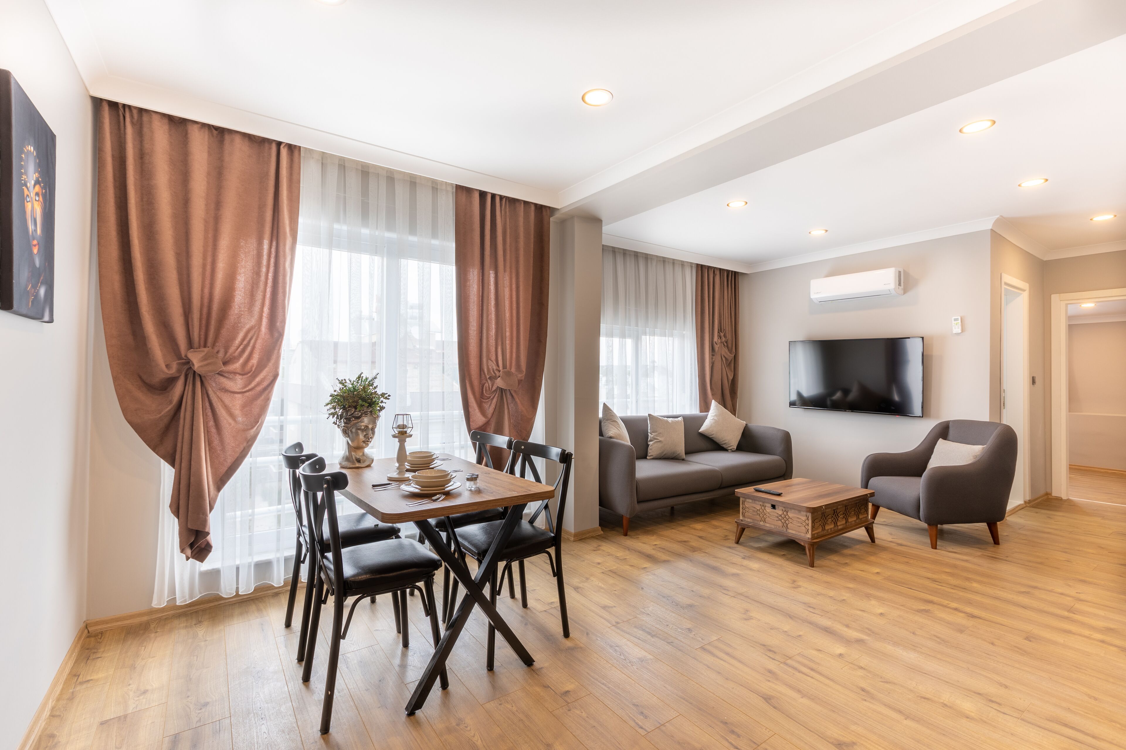 standard apartment, 1 bedroom | living area | 42-inch flat-screen tv with satellite channels, tv