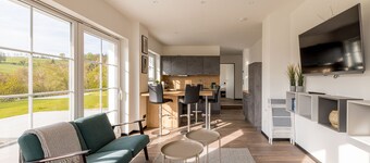 Bienenhaus 2 - Holiday apartment with a fantastic view of the old town of Monschau