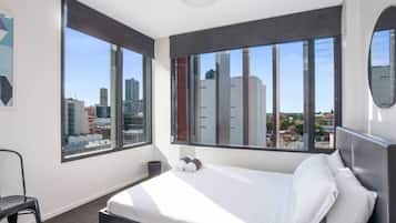 2 slaapkamers, een strijkplank/strijkijzer, wifi, beddengoed