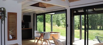 Luxury lodge with private spa in the heart of nature in the CANTAL