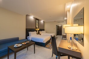 1 bedroom, minibar, desk, laptop workspace