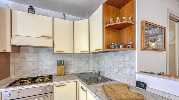 Standardlejlighed - 1 soveværelse - 2 badeværelser - mod havet (Astra 1 Veli Lošinj Harbour View) | Privat køkken
