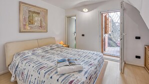 Standardlejlighed - 1 soveværelse - 2 badeværelser - mod havet (Astra 1 Veli Lošinj Harbour View) | 1 soveværelse