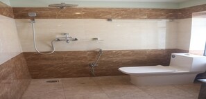 Dusche, Regendusche, Handtücher, Seife