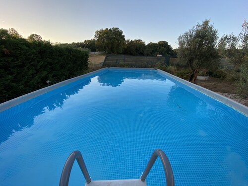 Villa with outdoor pool in private park near the sea