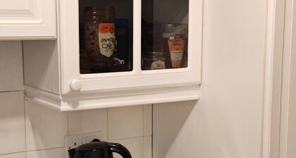 Nice flat with free parking and free wifi. Close to town centre