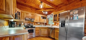 Hytte, 3 soverom | Eget kjøkken | Kjøleskap, ovn og kaffetrakter/tekoker