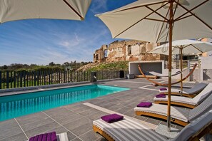 Pool - Villa NICKI KLAY with private pool and sea view (Belej)