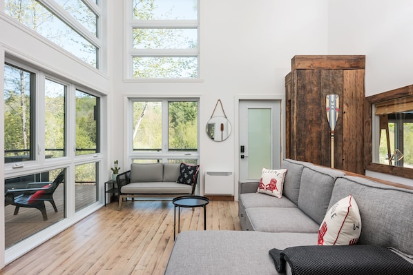 Smart TV, fireplace, video-game console, stereo