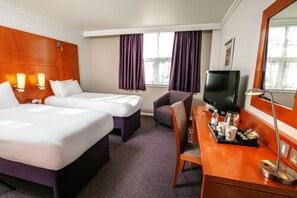 Classic Room, 2 Single Beds, Non Smoking | Iron/ironing board, free WiFi, bed sheets - Milestone Peterborough Hotel A1M, Sure Hotel Collection (Peterborough)