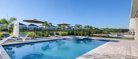 Una piscina riscaldata