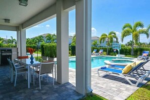 Outdoor dining - Amazing 6BR at Encore Resort Next To Disney - 7771 (Kissimmee)