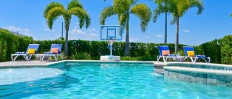 A heated pool