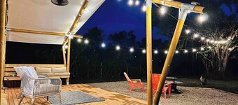 Tropical Glamping with Hot Tub
