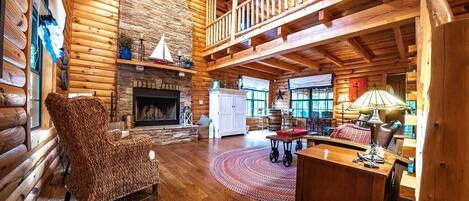 TV connectée, cheminée, jeux vidéo, lecteur de DVD