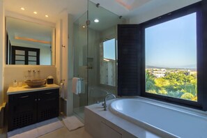 Towels, soap, shampoo, toilet paper