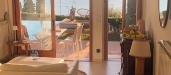 Villa apartment with private pool, AMAZING sunsets, 7-8 min by foot to beach. 