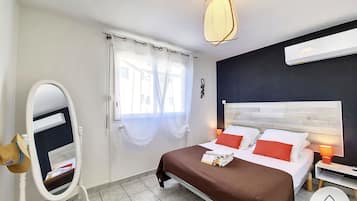 1 soverom, strykejern/-brett, wi-fi (inkludert) og sengetøy