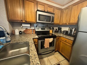 Microwave, oven, stovetop, dishwasher