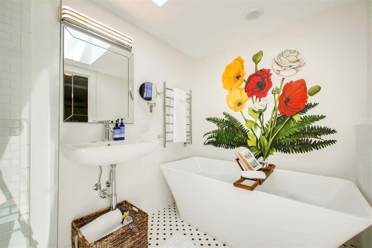 独立别墅, 1 张特大床, 厨房, 花园景观 (Vermont - #1320) | 浴室 | 名牌洗护用品、毛巾、卫生纸