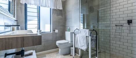 Shower, towels