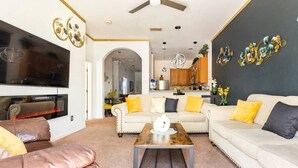 Living area - Deluxe Disney Area 3BD 2BA at Bahama Bay Resort and Spa (Polk County)