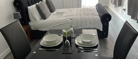 Premium bedding, free WiFi, bed sheets