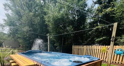 Charming home in Southport Center with large heated swim spa.