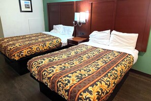 Room, 2 Queen Beds, Smoking | Desk, bed sheets